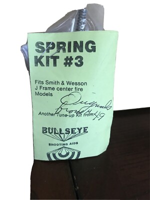 Spring Kit Number 3 Fits Smith And Wesson J Frame Center Fire Models Bullseye
