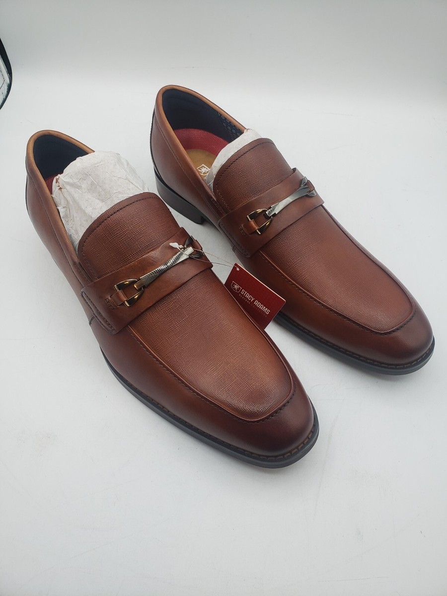 Stacy Adams Kaylor Moc Toe Bit Slip On Leather Dress Shoes  display picture 3
