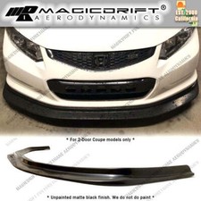 For 12-13 Honda Civic 2dr Coupe Mda Style Front Bumper Lip Chin Splitter Kit