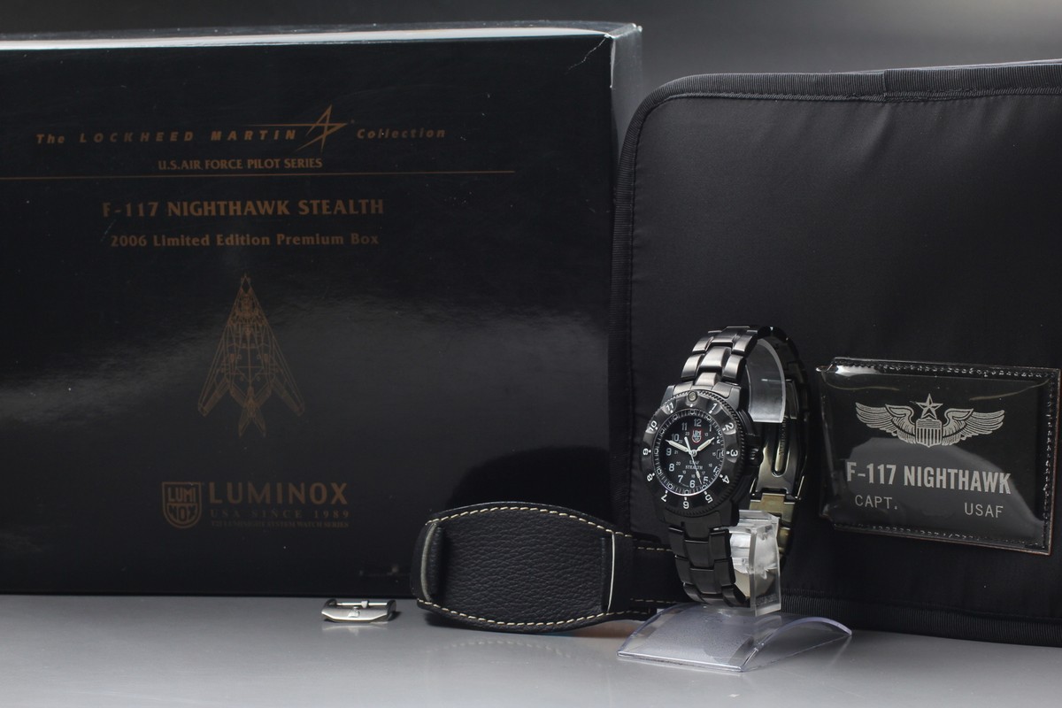 Box, Paper ] Luminox Series 3400 F-117 Nighthawk Quartz