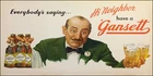 Vintage Narrangansett beer Hi Neighbor ad reproduction steel sign bar pub decor