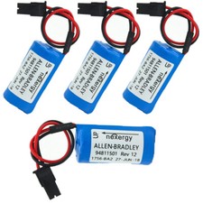 4pcs 1756-BA2 BR2/3A-AB 3.0V 1800mAh PLC Battery Power for Allen Bradley