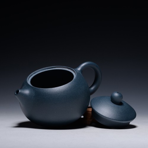 6oz Handmade Tea Pot Ball Shaped Infuser Holes Water Lock Yixing Zisha Xishi Pot - Picture 3 of 8