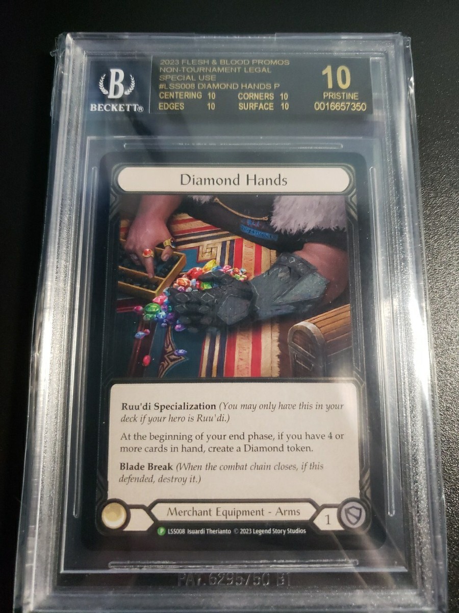 Diamond Hands Cold Foil Promo Card BGS 10 Black Label Flesh and