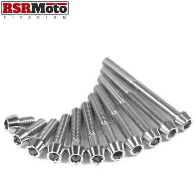 RSR MOTO M6 Titanium Ti Taper Head Bolts Screws 10 15 20 25 30 35 40 45 50 55 60 x1.00 mm