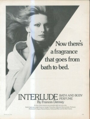 B2 VOGUE/HARPERS/NOVA WERBUNG 13X10 INTERLUDE BATH & BODY PARFUM