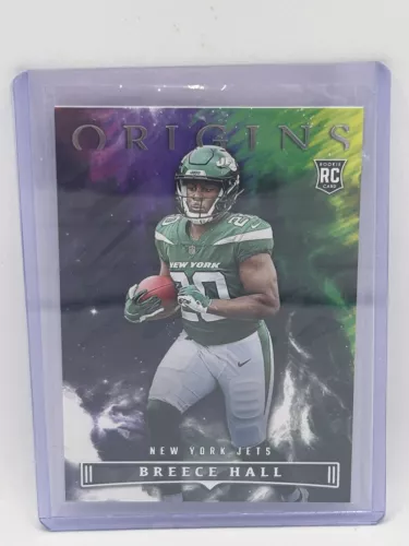 2022 Panini Origins Football Breece Hall Rookie Card #106 New York Jets