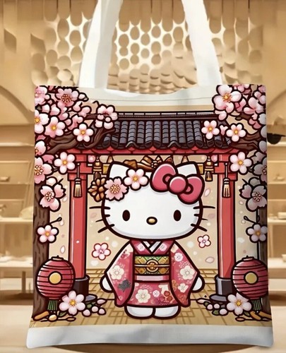 Sanrio Hello Kitty - Lightweight and Durable Canvas Tote Bag