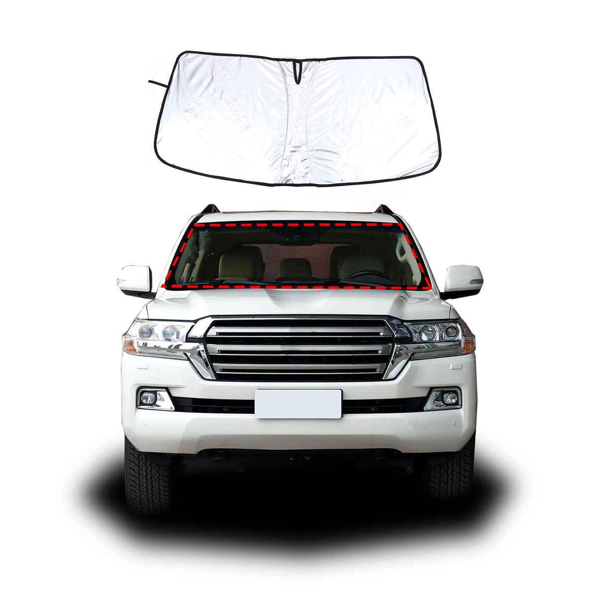 Front Windshield Sunshade Visors UV Block Cover For Toyota Land