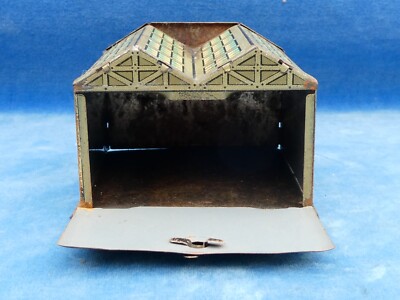 RARE ! JOUET AVANT-GUERRE Prewar toy - DISTLER - HANGAR D'AVION