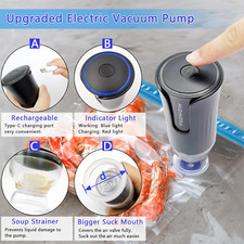 Sous Vide Cooking Bags Set of 20 Bpa-Free Reusable Vacuum Seal Bags with Pump