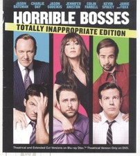 No Disc ORIGINAL COVER ART Horrible Bosses 2011 Blu-ray Cover Jason Bateman