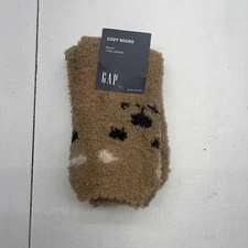 Gap Brown Cozy Bear Fuzzy Socks Women’s OS New Defect 