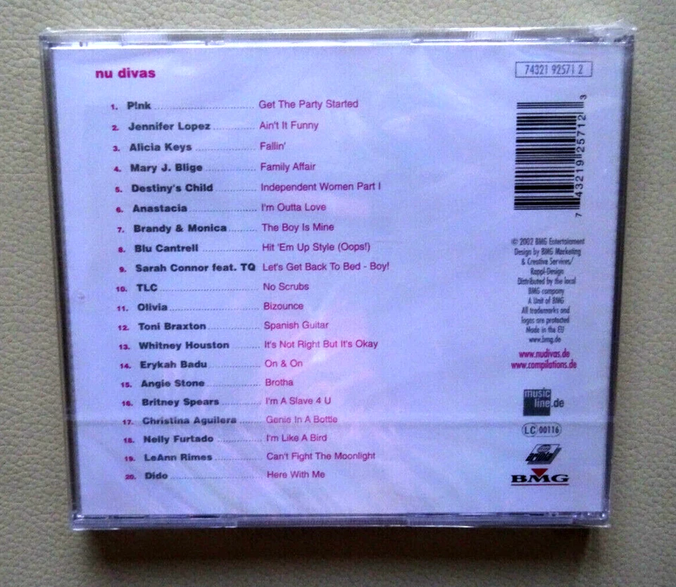 CD, "nu divas", Pink, Alicia Keys, TLC, Britney Spears u. v. a., 2002 BMG, neu - Bild 2 von 2