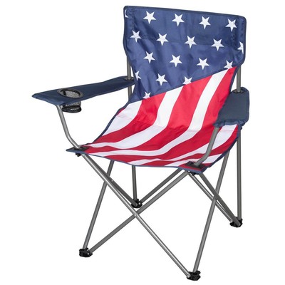 american flag camping chair