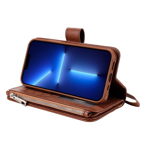 For iPhone 16e 16 15 14 13 12 Pro Max Plus Detachable Case Magnetic Wallet Cover - Picture 83 of 91