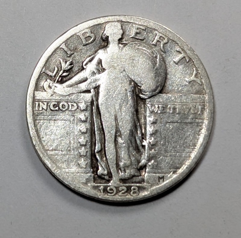 1928 P Standing Liberty Silver Quarter G/VG