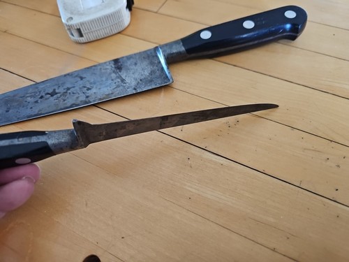 Coltello da chef Sabatier 4 stelle elefante lama Francia vintage leggi - Foto 17 di 20