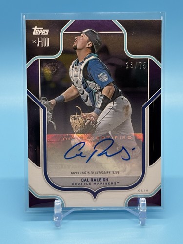 2023 Topps X J-Rod Show Out Collection Cal Raleigh Auto Purple Foil /75 Seattle