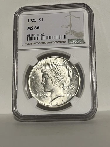 1925 Peace Silver Dollar NGC MS66 $1