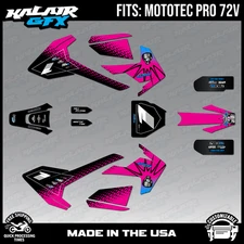 Graphics Kit for MotoTec Pro 72v (All Years) Lancaster Series - MAGENTA