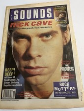 SOUNDS Music Paper   APRIL 14th 1990 NICK CAVE IAN BROWN BLUR PAUL OAKENFOLD