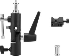Camera Flash Bracket with Cold Shoe Mount, Solid Metal Material, Adjustable Spee