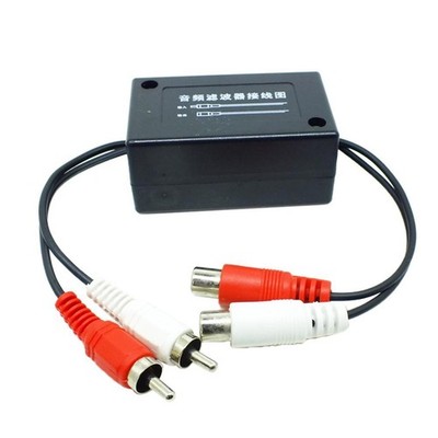 Auto 2 Cinch-Verstärker Audio Noise Filter Ground Loop Isolator Suppressor