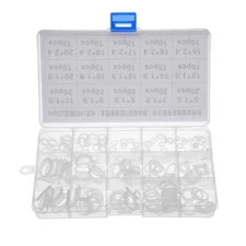 225Pcs 15 Size O-Ring Assortment Kit DIY Sealing Gasket Set Silicone Rubber