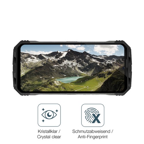 2x Schutzfolie klar für Doogee V30 Pro Displayschutzfolie Folie Display Schutz - Afbeelding 4 van 6