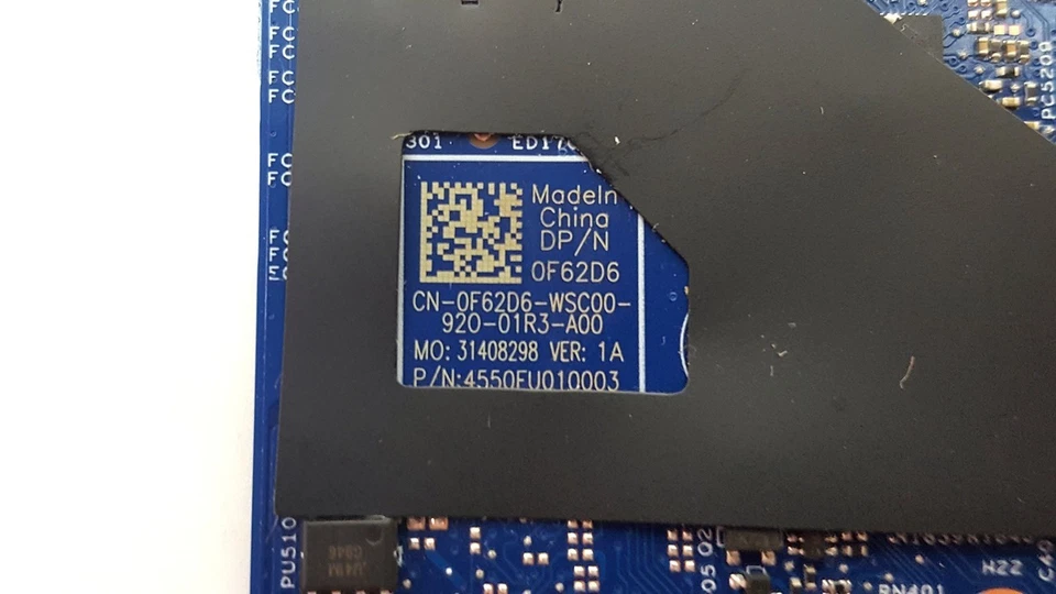 Dell Inspiron 15 5584 Laptop Motherboard I5-8265U 1.60GHz F62D6 0F62D6 CN-0F62D6 - Image 3 of 3