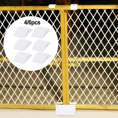 For Pet Gate Support Feet Triangular Plastic Brackets for Enhanced Stability
