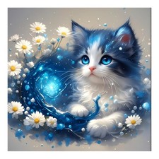 5D Diamond Painting Kits for Adults, Cat Diamond Art Kits for Beginners - DIY Fu