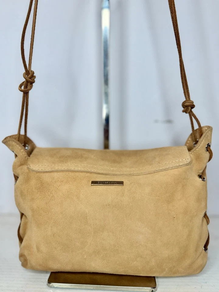 Bolsa tiracolo Zimmermann couro camurça marrom nova sem etiquetas - Imagem 4 de 4