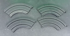 Aurora AFX 6" 1/4 Curve slot car Tracks 4 Piece  No Bad Tabs Race Ready