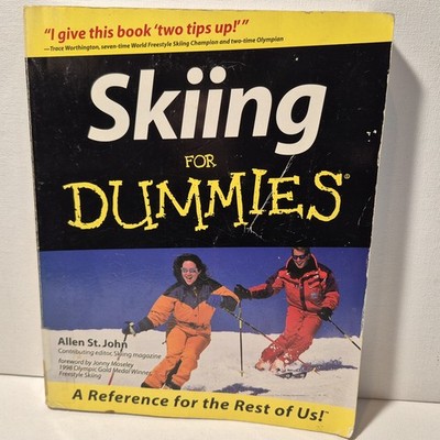 Skiing for Dummies Paperback Allen St. John - Acceptable - ex Library