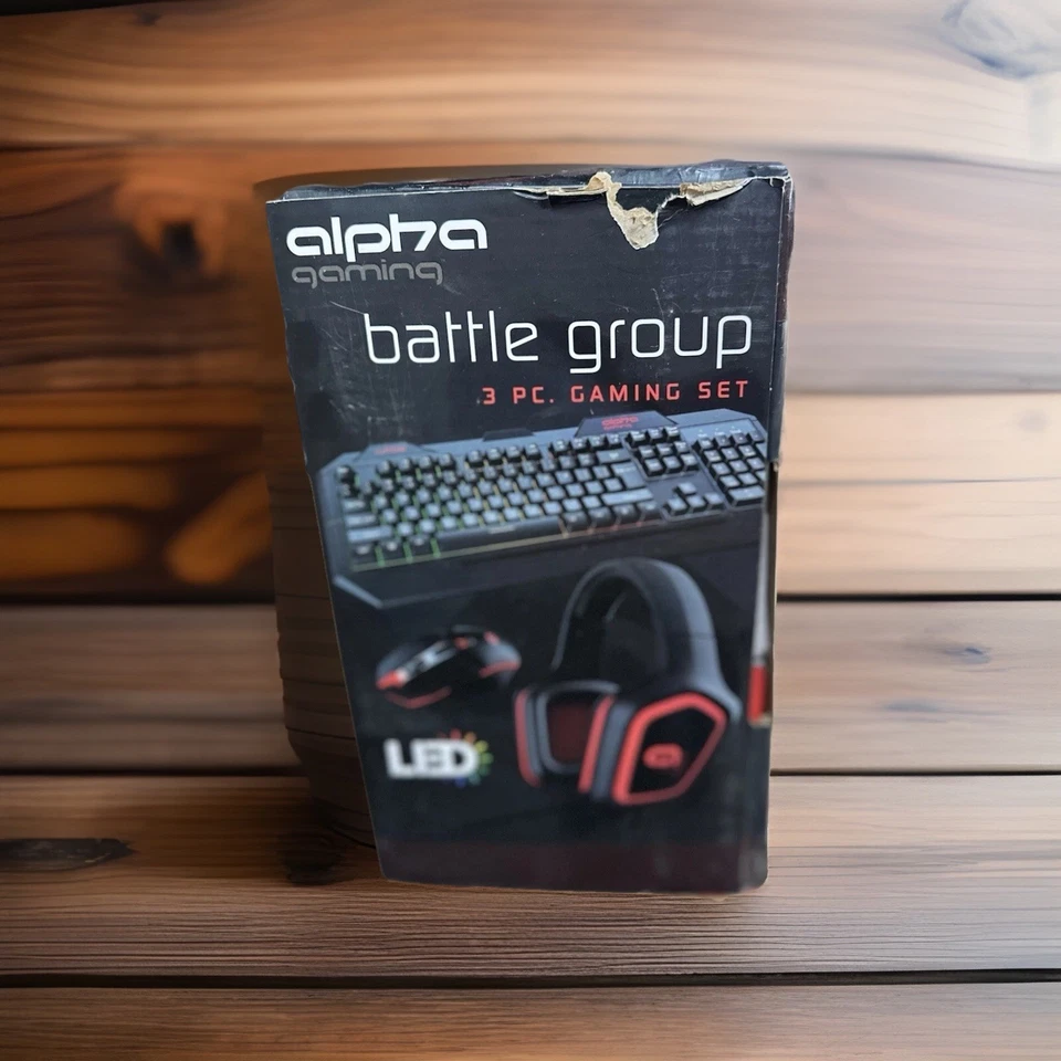 Alpha Gaming Battle Group 3 Pieces Keyboard Mouse Headset For PC Console |New! - Image 2 of 4