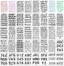 36 Pieces Letter Stencils, 4 x 7 Inch Alphabet Stencil Reusable Plastic... 