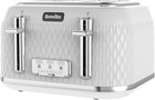 Breville Curve 4 Slice Toaster with High Lift & Wide Slots | White & Chrome