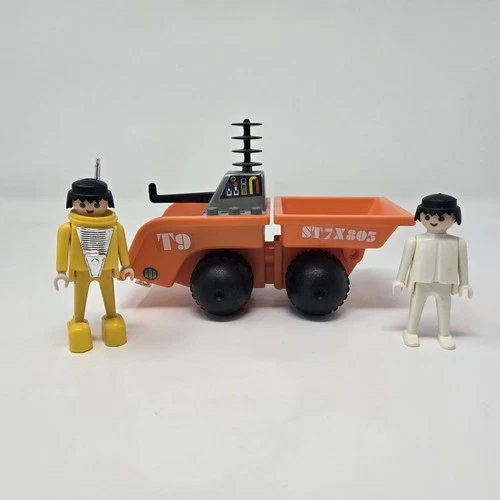 Vintage 1982 PLAYMOBIL PLAYMOSPACE T9 ST7X805 Space Lunar Truck 2 Figures