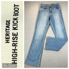 Levi's Bootcut Dress Jeans Women 2W/26 27X31 high-rise Light wash Flare