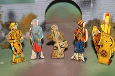 RARE MARX SOLDIERS OF FORTUNE LOT OF 5 TARGET ARMY FIGURES CIRCA 1930-40  8 