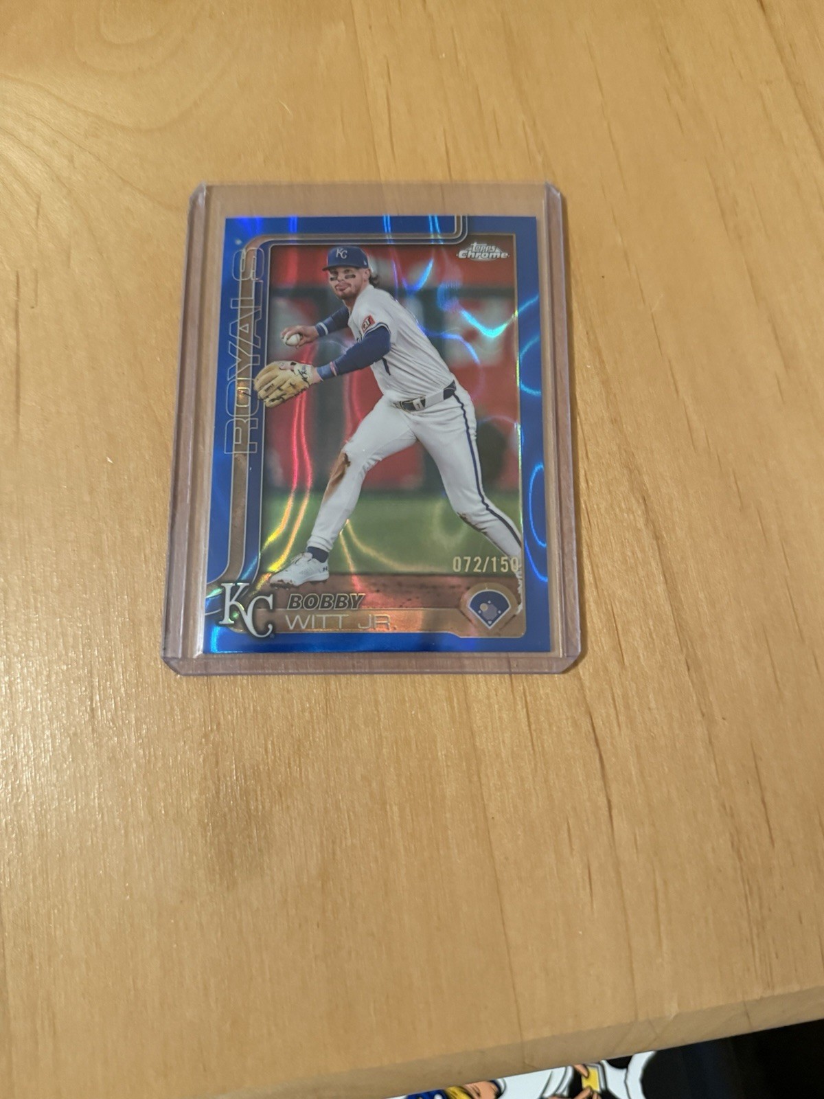 2025 Topps Chrome Bobby Witt Jr Blue Lava Refractor #93 072/150