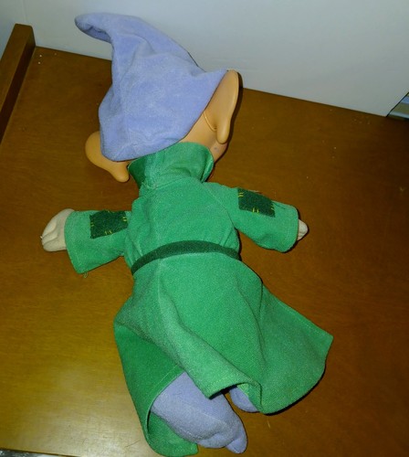 Disney Snow White and The Seven Dwarfs 14" Dopey Doll 1993 Mattel Moving Ear Eye - Picture 3 of 5