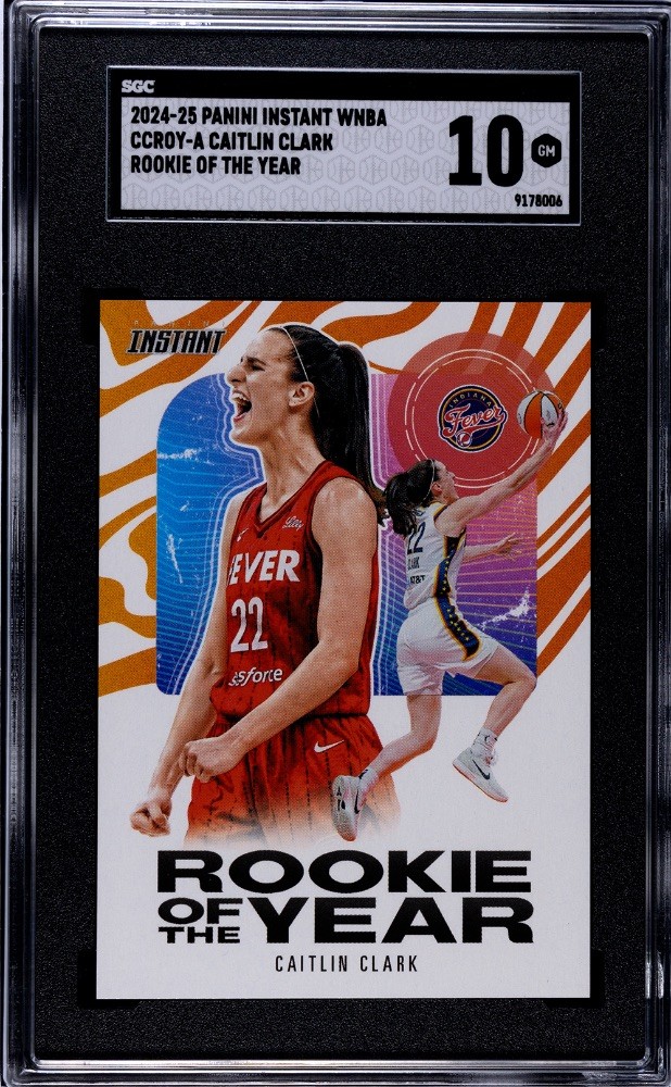 2024 Panini Instant WNBA Caitlin Clark Rookie of the Year ROY SGC 10