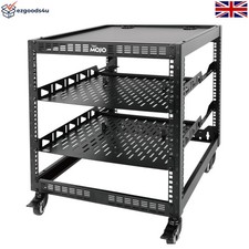 Durable 12U Server Rack with Ventilated Shelves - Maximizes Space for Equipment