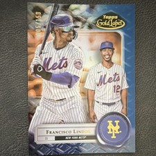 Topps Gold Label 2022 Francisco Lindor #88 Class 1 Blue /150 Mets Baseball Card
