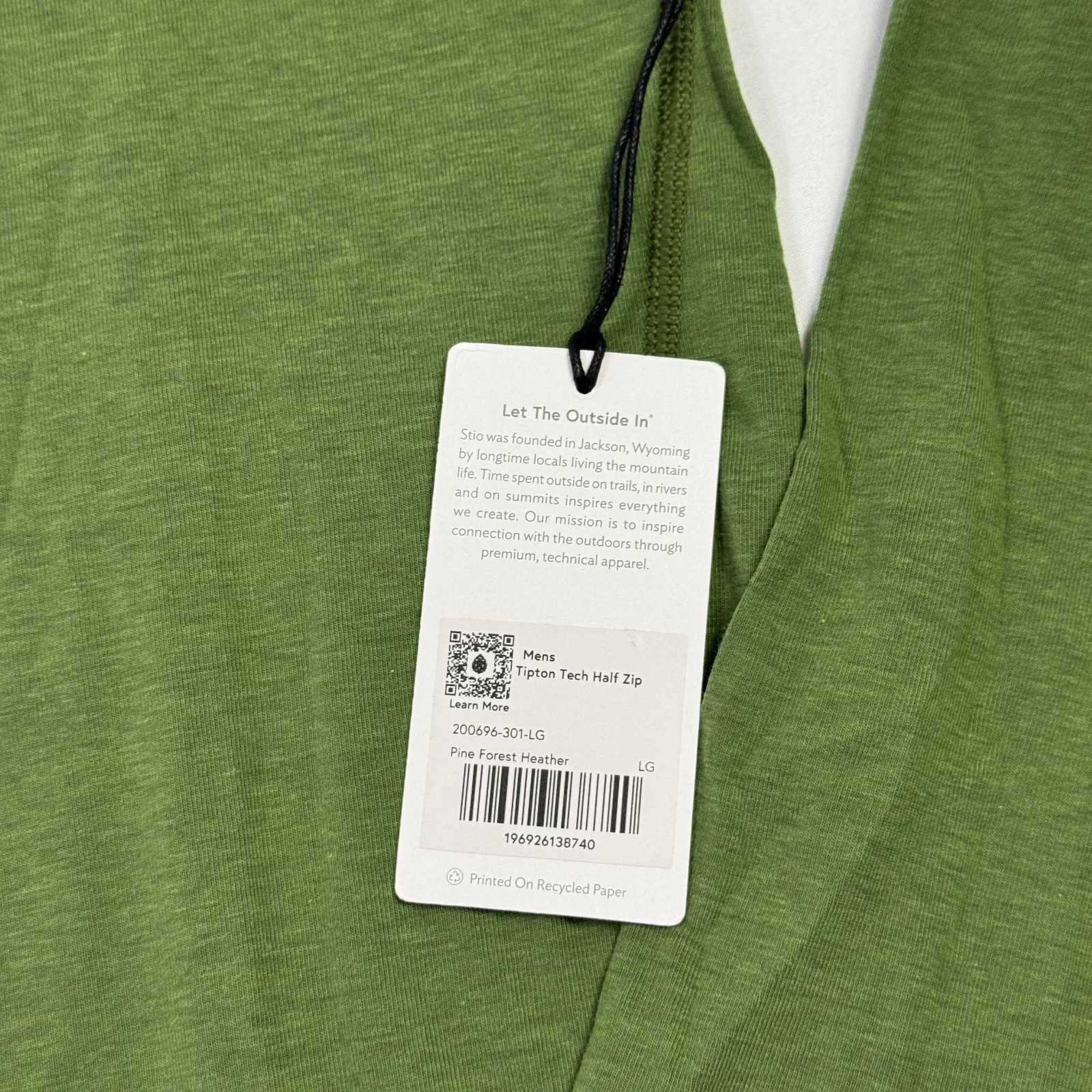 Stio NWT Tipton Tech 1/2 Zip Golf Shirt Dedham Country & Polo Club Green Men’s L thumbnail 6