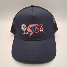 Puma Conmebol Copa America Hat Fan Cap Snapback Navy Blue Black Mesh USA Cumbre