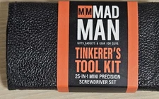 New Mad Man Portable Tinkerers Tool Kit 25 in 1 Mini Precision Screwdriver Set